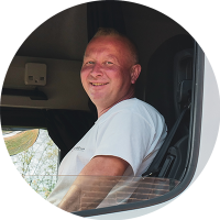 Lkw-Fahrer bei S&V Bau